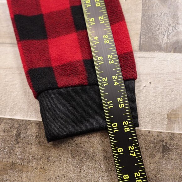 Sleepyheads buffalo check plaid pajama onesie women's large red black - Picture 9 of 12